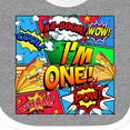 thumbnail image 4 of Inktastic I'm One Comic Book Boys or Girls Baby Bib, 4 of 4