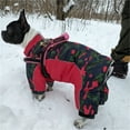 thumbnail image 6 of Windproof Pet Dog Clothes for Small Medium Dogs Winter Warm Thicken Puppy Camouflage Jumpsuit Fleece Reflective Chihuahua Jacket (Navy Blue,12), 6 of 7