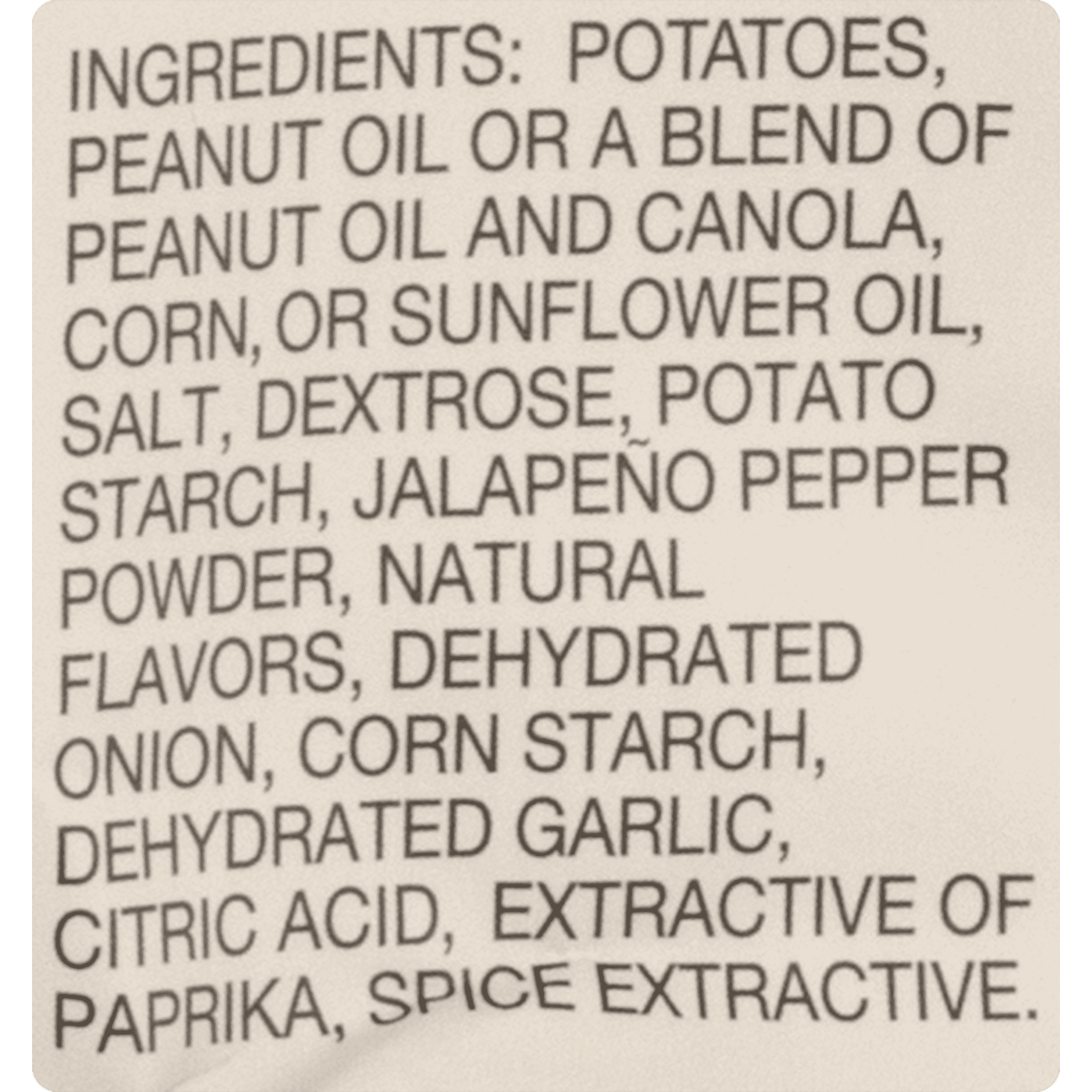 Dirty Kettle Style Jalapeno Heat Potato Chips, 2 oz. - Pack of 25