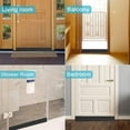 thumbnail image 4 of Fostbeen 2 Pack Door Draft Stopper，Door Sweep for Exterior & Interior Doors,Door Bottom Seal Dust and Noise Insulation Weather Stripping Draft Guard Insulator, 1-4/5" W x 37" L,Black, 4 of 7