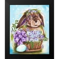 thumbnail image 2 of Spring Bunny 20x24 Black Modern Framed Museum Art Print Titled - Sheena Pike Art And Illustration, 2 of 5