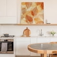 thumbnail image 5 of Framed Canvas Wall Art for Living Room Orange Transparent Leaves Wall Decor, Ombre Leaf Veins Aesthetic Paintings for Bedroom Office Kitchen Bathroom, Ready to Hang Artwork Wall Pictures 8x8 Inch, 5 of 9