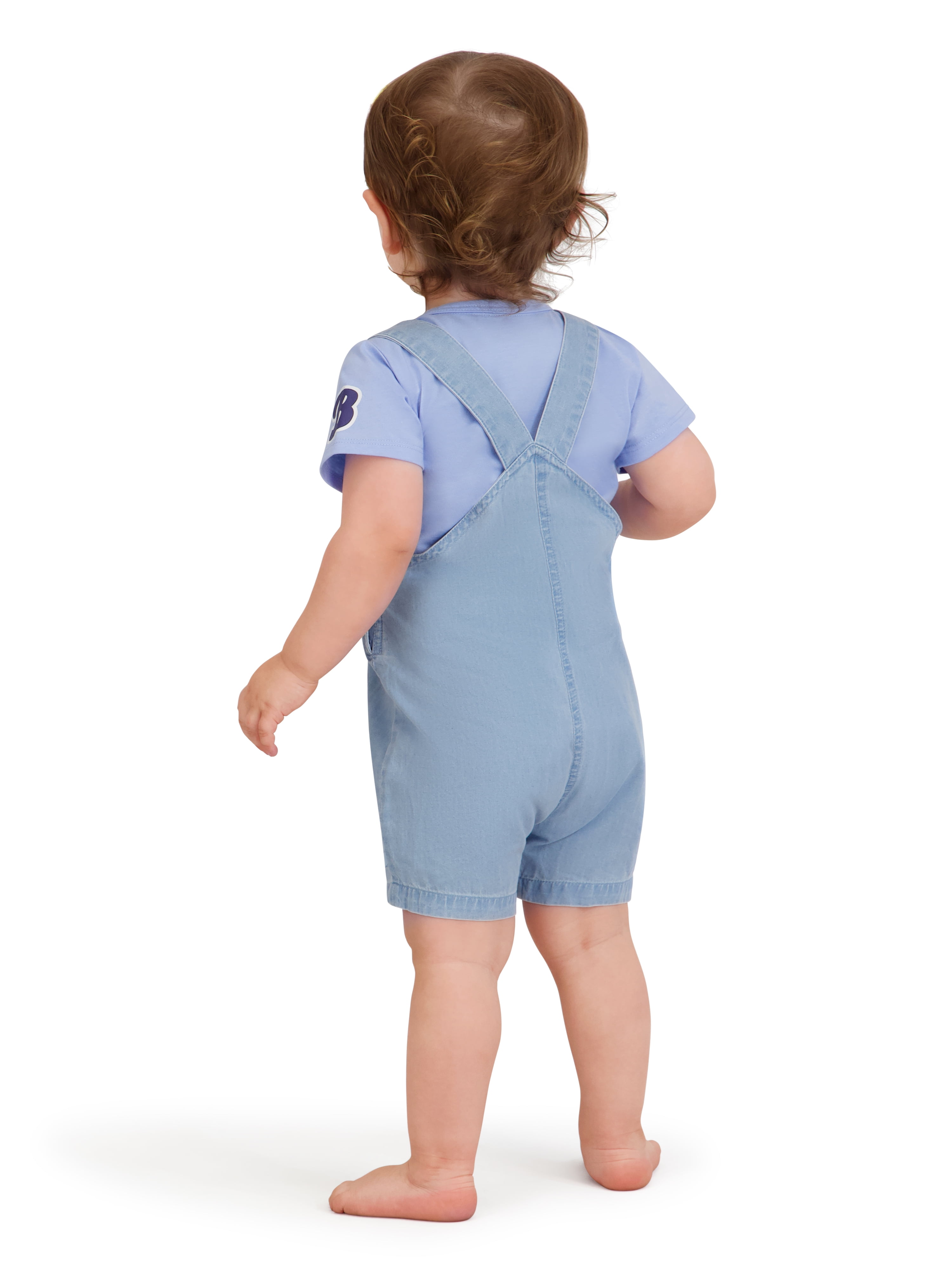 Bluey Baby Boy 2 Piece Shortall Set, Sizes 0-24 Months