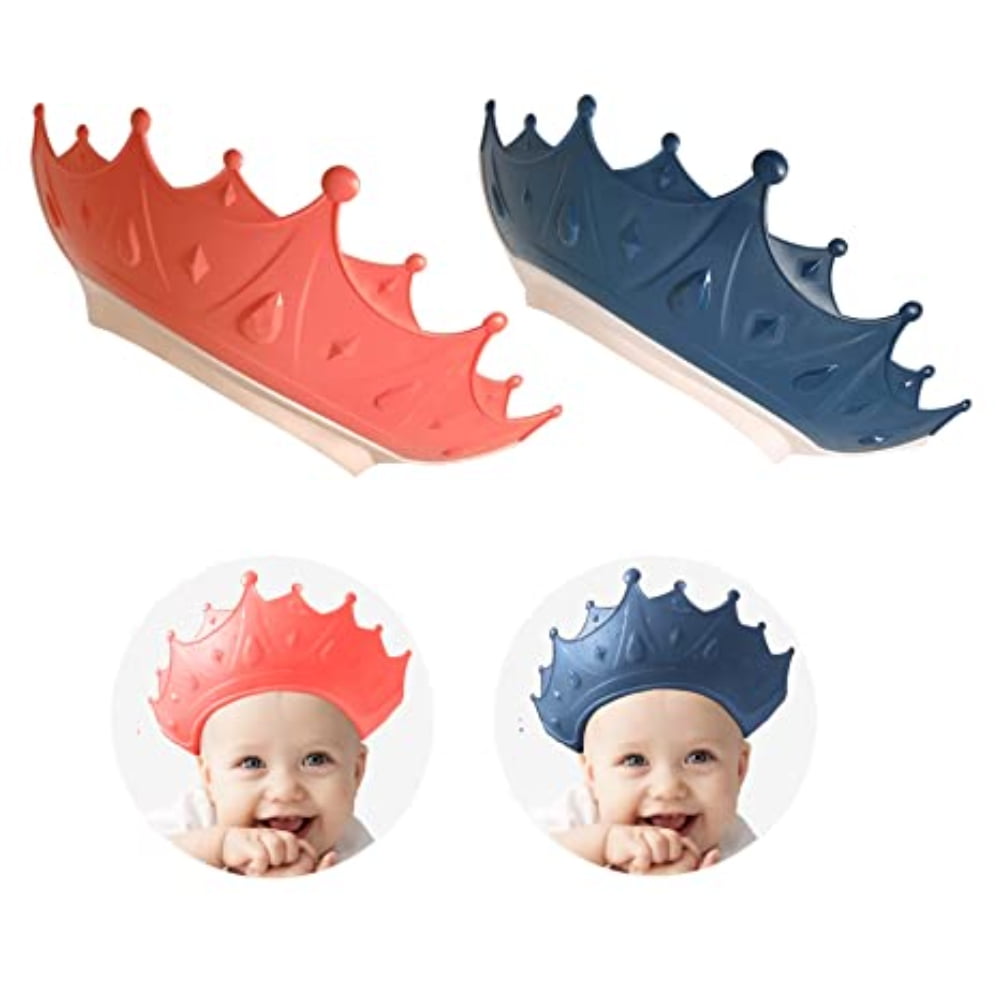2 Pieces Baby Shower Caps with Adjustable Crown, Baby Hair Washing
