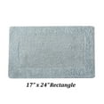 thumbnail image 4 of Better Trends 17" x 24" Premium Bathroom Rugs 100% Cotton Soft Reversible Tufted Bath Mat Water Absorbent Bath Rug Ideal for Bathroom Shower and Tub Use (Blue) Edge Collection, 4 of 6