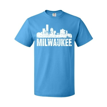Inktastic Milwaukee Skyline Grunge T-Shirt