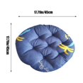 thumbnail image 3 of JingChun 1Pc Round Thicken Cloth Seat Cushion, Solid Color Chair Pads Booster Floor Cushion Tatami Pillow Cotton Filling Pad for office Patio Home Outdoor Dia 17 in, 3 of 6