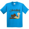 thumbnail image 3 of Inktastic I Like Dirt Earthworm Youth T-Shirt, 3 of 5