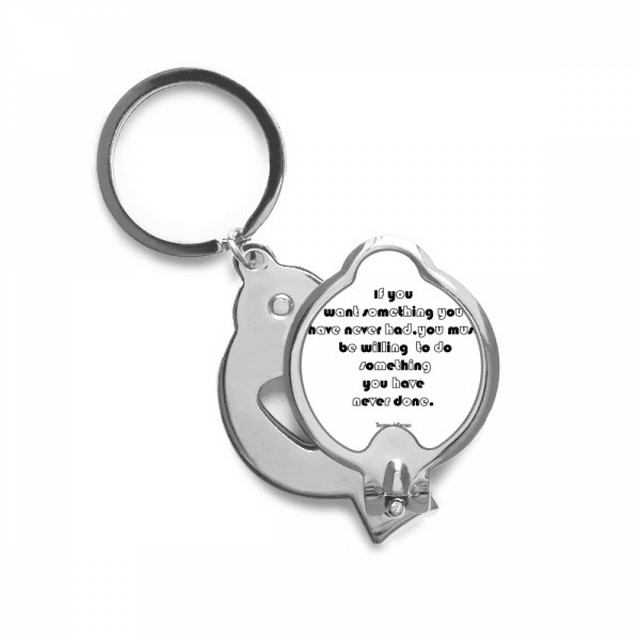 Inspirational Quote for doing quote Finger Nail Clippers Scissor Stainless Steel Cutter