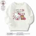 thumbnail image 3 of Sanrios HelloKitty suéter para niños Kawaii Anime MyMelody Kuromi algodón cuello redondo Top primavera y otoño ropa para niños, 3 of 4