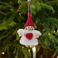 thumbnail image 4 of Fiudx Liquidación navideña Viejo muñeco de nieve jabalí árbol de Navidad montaje guirnalda regalo joyería material de lana joyería, 4 of 7