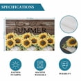 thumbnail image 5 of Summer Vintage Sunflowers Brown Wood Placemats Set of 6,Wipeable Washable Table Mats for Dining Tables, Vintage Rural Floral Art Place Mats for Kitchen Event Party Tabletop Decor, 5 of 9