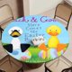 thumbnail image 5 of Pato y Ganso-theme Fitted Round Tablecloths Elastic Edged Table Covers Waterproof Table Cloth for Kitchen Holiday Party Tables Decor 150cm, 5 of 6