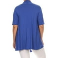 thumbnail image 4 of Women's Casual Open Front Short Sleeve Cardigan Lightweight Solid Layering Top, 4 of 5
