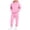 A03-Pink, variant on Ulanda Girls Boys 2 Piece Tracksuit Athletic Sweatsuits Sets Hooded Sweatshirt and Jogger Sweatpants Clothing Sets for Kids (Navy, 10-11 Years)