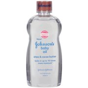 Johnson's Baby Oil, Shea & Cocoa Butter, 14 Ounce (Pack of 2)
