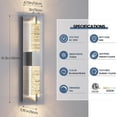thumbnail image 2 of Strak LED Wall Sconce Modern Bubble Glass 14W 3000K Dimmable Nickel Indoor, 2 of 9