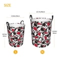 thumbnail image 3 of Fuzoiu Cute Dog Print Circular Hamper,Laundry Basket with Handle,Collapsible Laundry,Dirty Clothes Storage Basket,for Bedroom Bathroom Dorm Living Room-Small, 3 of 6
