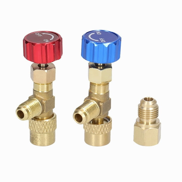 Adaptador de válvula de seguridad para aire acondicionado de válvula de Control de retención de refrigerante de coche para aire acondicionado de coche