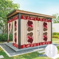 thumbnail image 6 of Outdoor Curtains for Patio Waterproof, Valentine's Day Outdoor Privacy Panels Grommet, Valentines Leopards Plaid Love Hearts Blackout Outside Curtains for Porch/Cabana/Pergola/Gazebo 54"x84", 1 Panel, 6 of 8