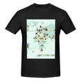 thumbnail image 4 of Bingfone World Travel Map Men'S Loose Fit Short-Sleeve Pocket T-Shirt, 4 of 7