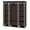 Dark Brown, variant on Non-Woven Fabric Portable Clothes Wardrobe Storage Organizer Closet with 12 Storage Shelves and Movable Clothes Hanging Rod, Easy for Assembly, 58"W x 17"D x 68 7/8"H Gray