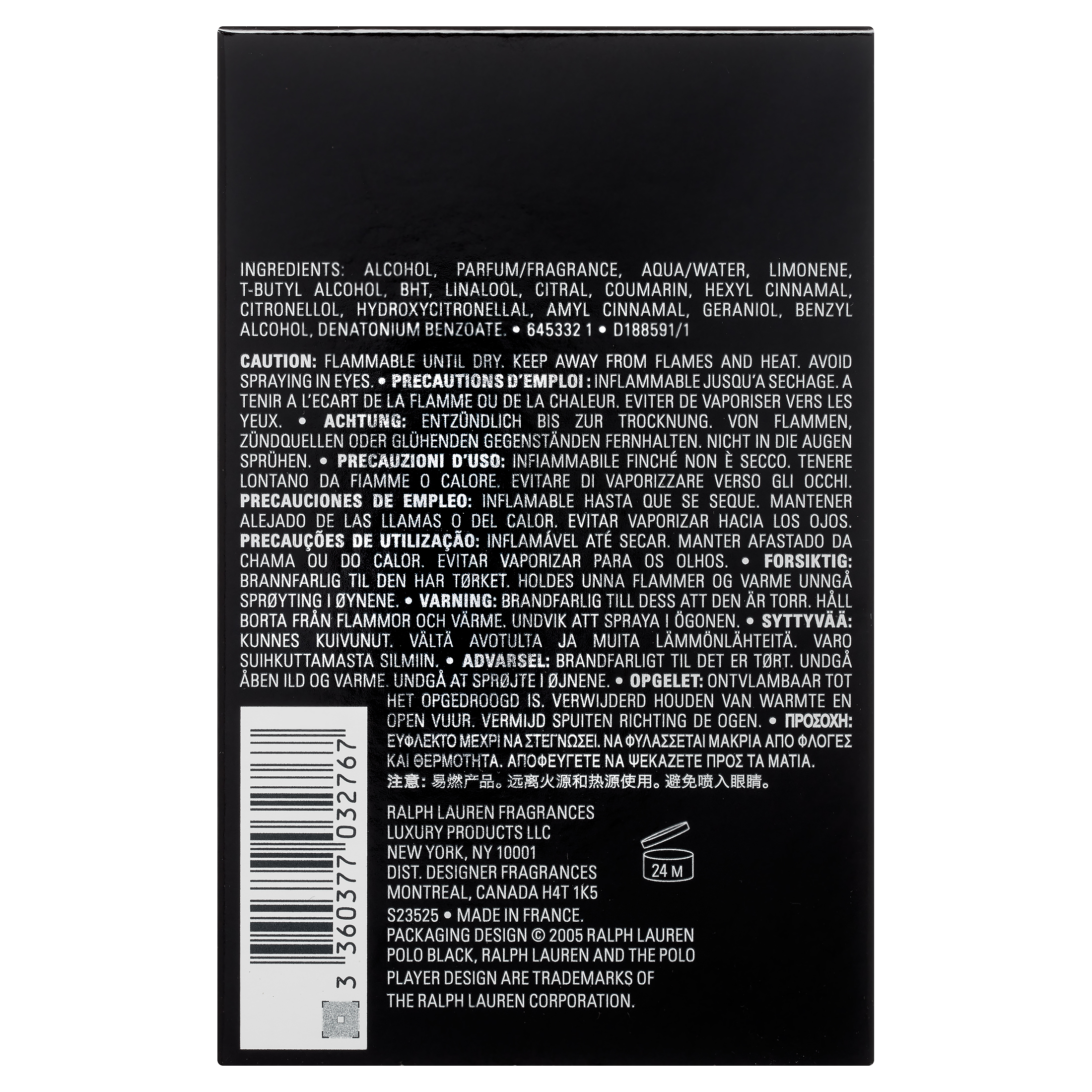 Ralph Lauren Polo Black Eau De Toilette Spray, 4.2 oz photo 3