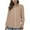 Khaki, variant on AOOCHASLIY Women's 2023 Fall Long Sleeve Tops Womens Lapel Fashion Shirt Casual Cardigan Button-up Shirt Top