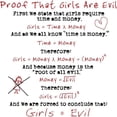 thumbnail image 2 of CafePress - Girls Are Evil Anti Love -  Round Wood Ornament 4", 2 of 2