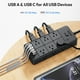 thumbnail image 5 of Cable de extensión de protección contra sobretensiones, NTONPOWER 4000J Regleta de protección contra sobretensiones con 12 salidas y 4 puertos USB (2USB C), extensor de salida de 3 lados, cable de ext, 5 of 5