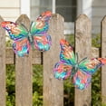 thumbnail image 6 of Rirozkan Metal Butterfly Wall Decor, Colorful Garden Art, Iron Wall Sculpture, Rust-Resistant Yard Fence Ornament for Outdoor Courtyard and Patio, 6 of 6