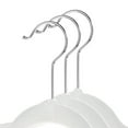 thumbnail image 2 of Casafield 100 Velvet Kid's Hangers for Children's Clothes, 14" - Ivory, 2 of 7