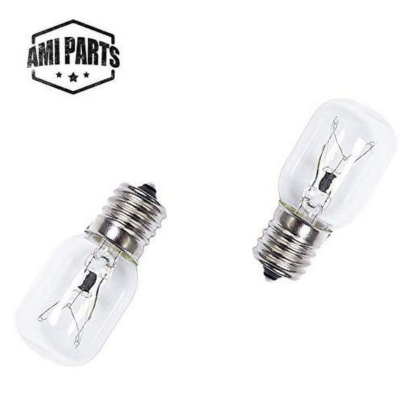 AMI PARTS 8206232A Bulb 40w 125v Microwave Oven Light Replacement Part for Whirlpool Kenmore Maytag Microwave (2pc)