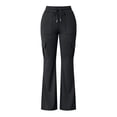 thumbnail image 5 of Dwellite Flare Pants for Women High Waisted Sweatpants with Pockets Casual Hiking Drawstring Trousers 2026 Black L, 5 of 8