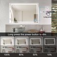thumbnail image 2 of Depuley 32"x 24" LED Lighted Bathroom Mirror Waterproof Mirror Wall Mount Mirror Vanity Makeup Mirror with Dimmable Light for Dressing, Frameless Anti-Fog, 2 of 9