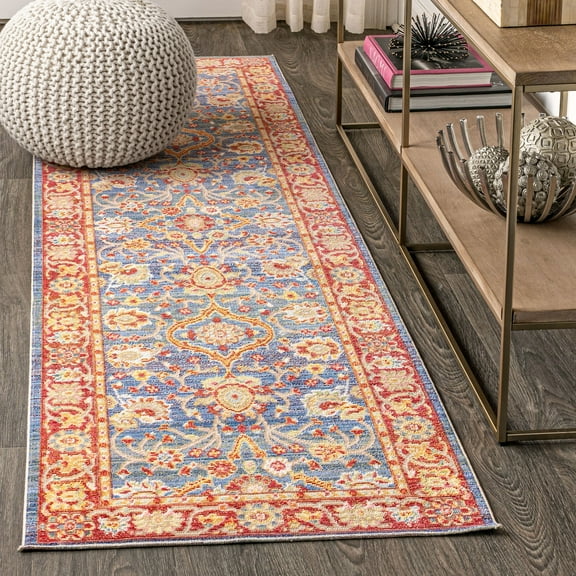 JONATHAN Y MODERN PERSIAN 2 x 8 Runner Rug, Irving Persian - Plum/Terracotta, MDP302A-28