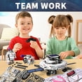 thumbnail image 4 of Herramienta de aprendizaje eléctrica de construcción DIY para niños, 12 en 1, experimento científico, Robot Solar, juguetes para niños, 4 of 4