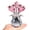 Pink, variant on Colorful Glass Flower Figurines Spring Bouquet, Collectible Mom Grandma, Table Decoration