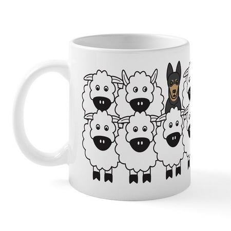 

CafePress - Kelpie And Sheep Mug - 11 oz Ceramic Mug - Novelty Coffee Tea Cup