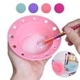 thumbnail image 1 of Makeup Brush Cleaning Mat Multipurpose Makeup Brush Cleaning Pad Washing Tool, 1 of 10