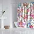 thumbnail image 3 of Waterproof Pioneer Shower Curtain 84x72 Inch Polyester Unique Colorful Floral Shower Curtain for Bathroom Hotel Home Decor with 12 Plastic Hooks, 3 of 5