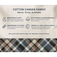 thumbnail image 5 of Soimoi Cotton Canvas Fabric By 10 Yard | Printed Check Print in Blue | 56 Inch Wide | Medium Weight, Durable Material for Upholstery, Bags, Curtains & Crafts, 5 of 7