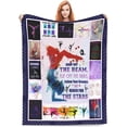 thumbnail image 5 of Gymnastics Gifts Blanket Gymnastics Dance Throw Blankets Cozy Fleece Flannel Blanket Soft Warm Plush Lightweight Bedding Blanket Gymnastics Stuff for Teen Girls Women for Couch Sofa Bed 60"X80", 5 of 6
