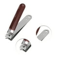 thumbnail image 3 of Unique Bargains 10-piece Set Wave Shaped Pattern Bag Nail Clippers Set Wine Red, 3 of 7