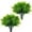 Small Fern Leaves-8 Pcs, variant on ZOELNIC 6 Bundle Artificial Bamboo Grass, Plastic Shrubs Leaves Plants Wedding Indoor Outdoor Home Garden Kitchen Office Table Arrangements Christmas Decoration