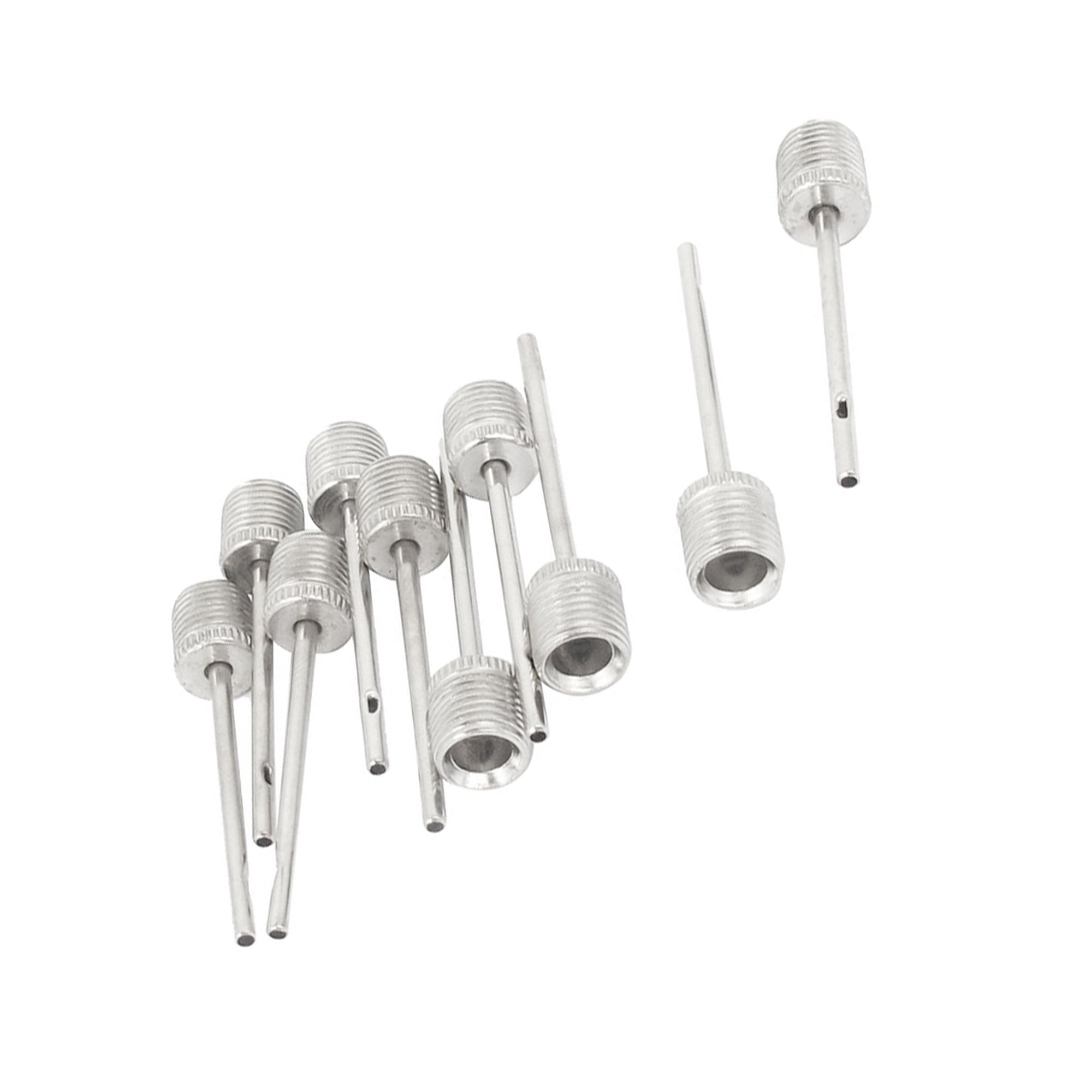 Unique Bargains Sports Football Basketball Inflating Air Pump Needle Pin Nozzle 10pcs