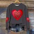 thumbnail image 5 of EchfiProm Sweatshirts for Women Soft Crewneck Pullover Christmas Valentine Day Graphic Long Sleeve Heart Ladies Shirs, 5 of 5