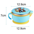 thumbnail image 2 of Cuencos para bebés con tapas y cucharas, tazones de acero inoxidable para niños pequeños, tazones de comida con aislamiento para niños, comederos para bebés MFZFUKR CPB-DE-WX40, 2 of 5
