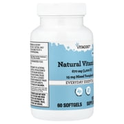 Vitacost Natural Vitamin E, 60 Softgels