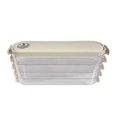 thumbnail image 2 of Caja para dumplings con tapa de cuatro capas para aperitivos, sushi, verduras, carne y pescado, apilable blanco crema, 2 of 9